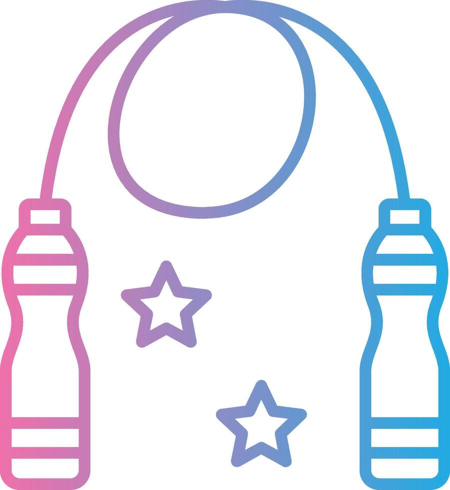 Skipping Rope Sleek Visual Mark vector