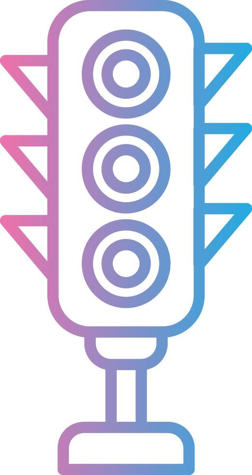 Traffic Light Dark Mode Symbol vector
