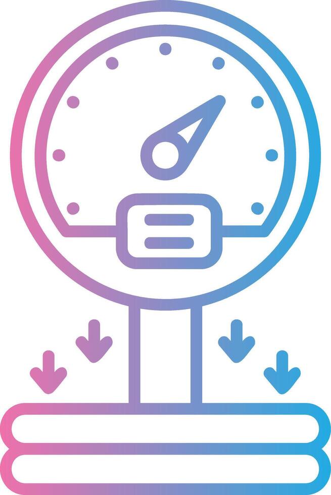 Pressure Sensor Flat Symbol vector
