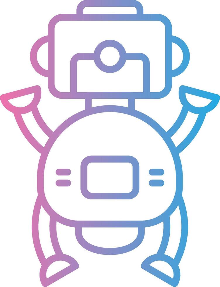 Robot Web Style Graphic vector