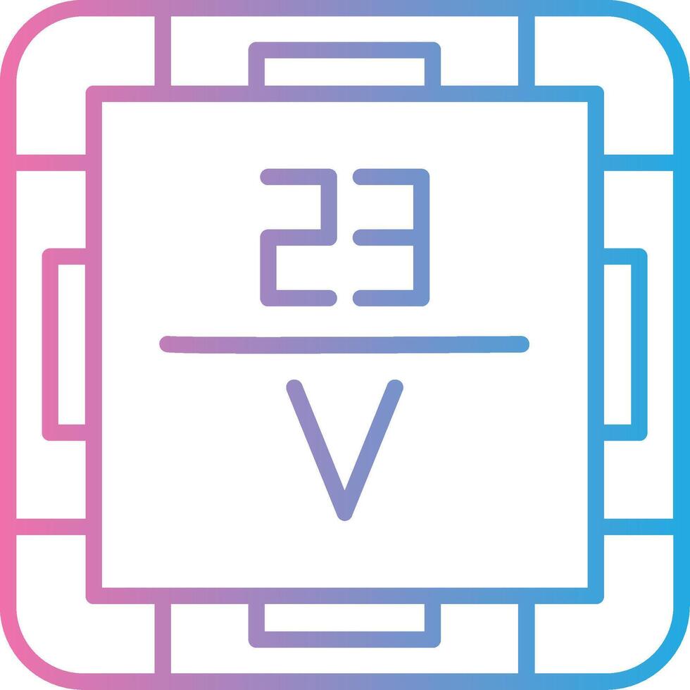 Vanadium Sharp Edge Visual vector