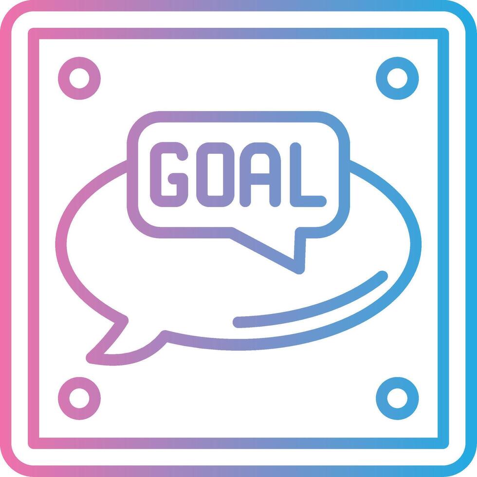 Goal Clean Digital Design vector
