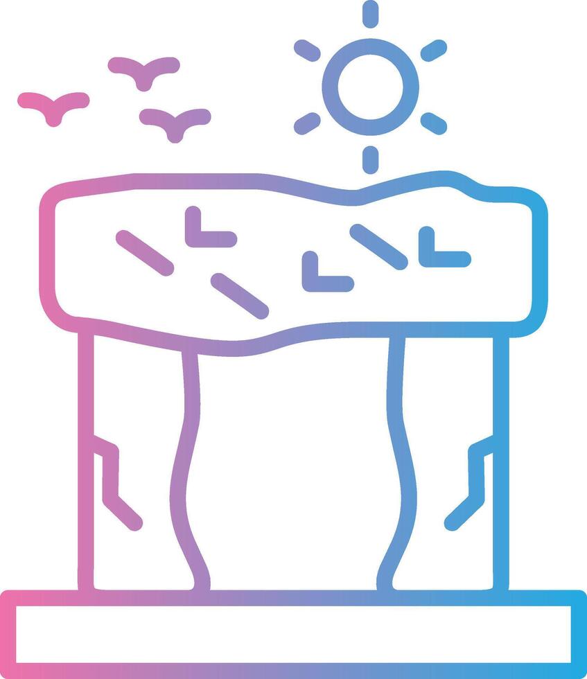 Stonehenge Isometric Web Illustration vector
