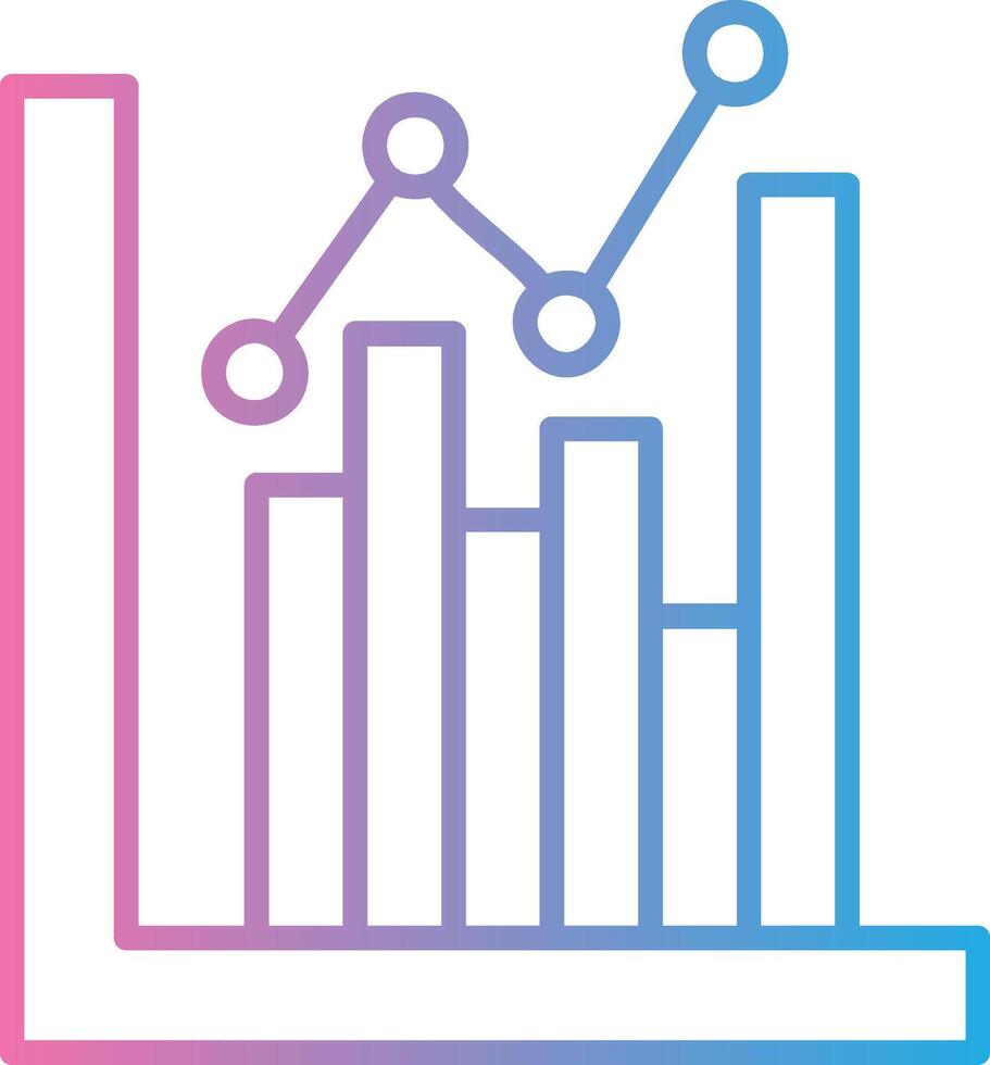 Chart Graphs Handcrafted UI Symbol vector