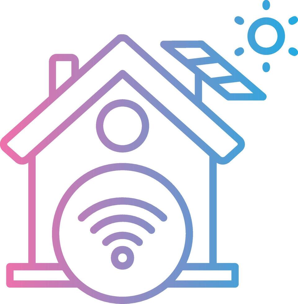 Smart Home Web Style Graphic vector