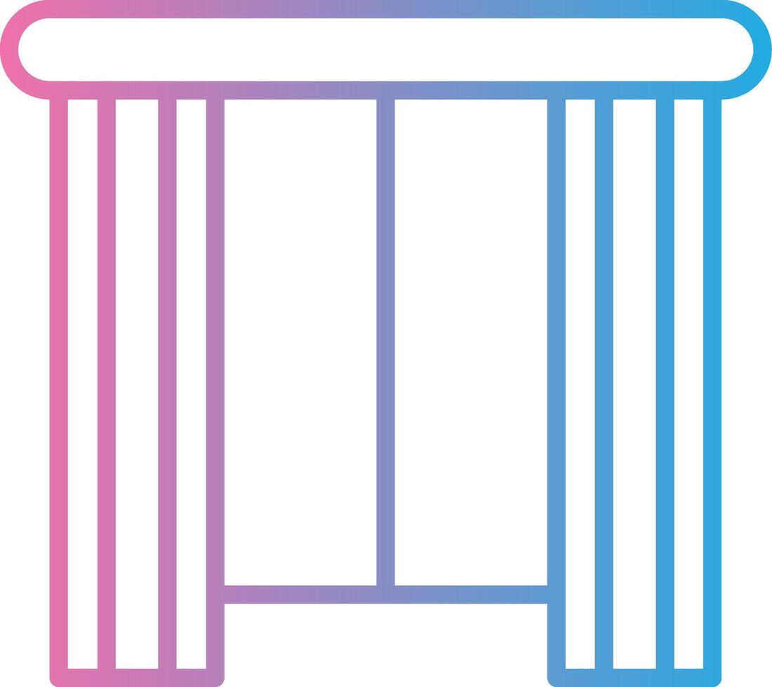 Curtain Abstract UI Visual vector
