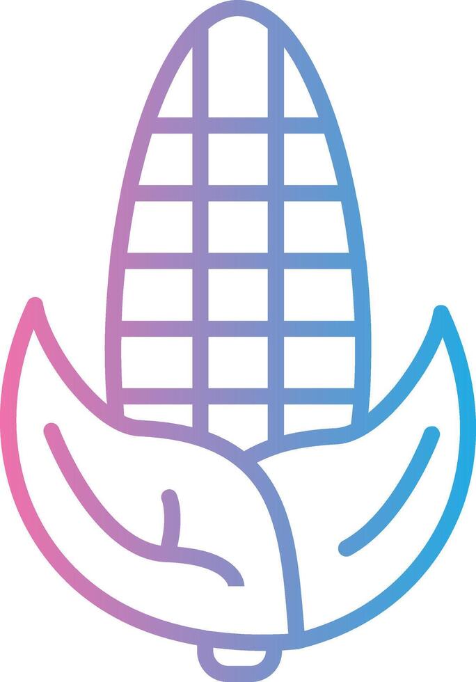 Corn Outlined Line Artwork vector