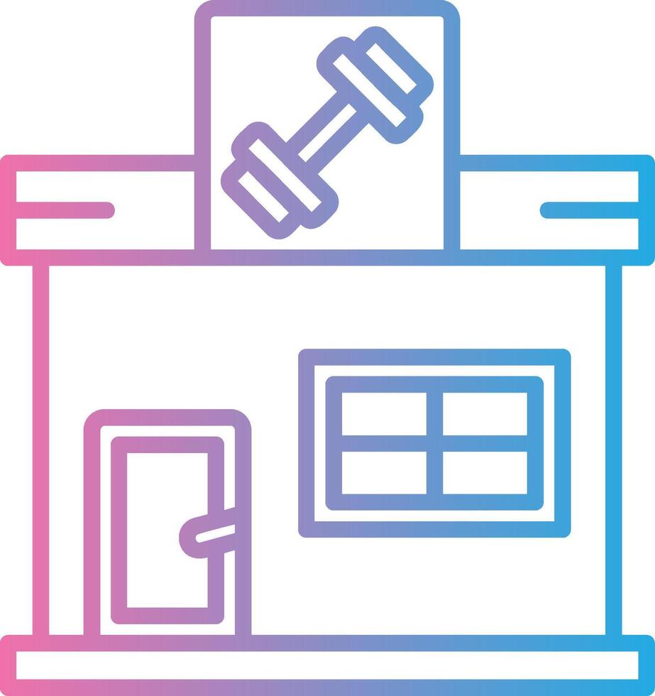 Gym Modern Interface Badge vector