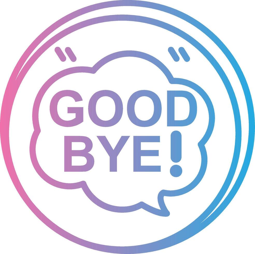 Good Bye Mobile App Illustration vector