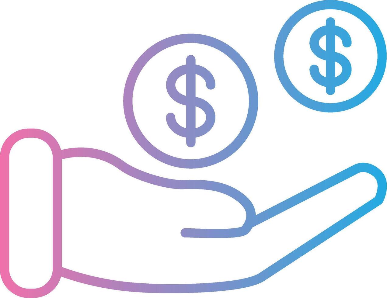 Income Vibrant Visual Object vector