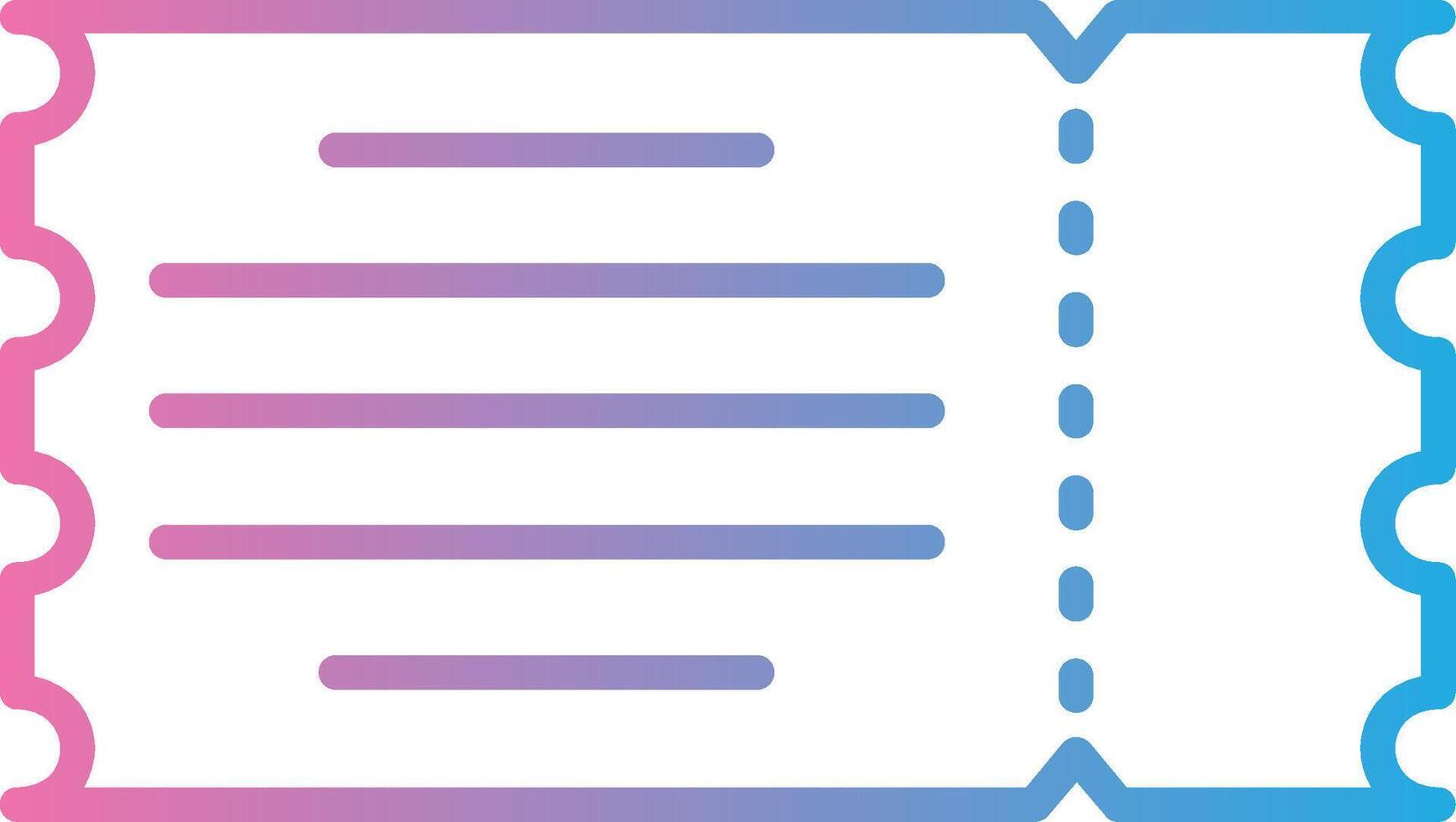 Ticket Modern Shape Graphic vector