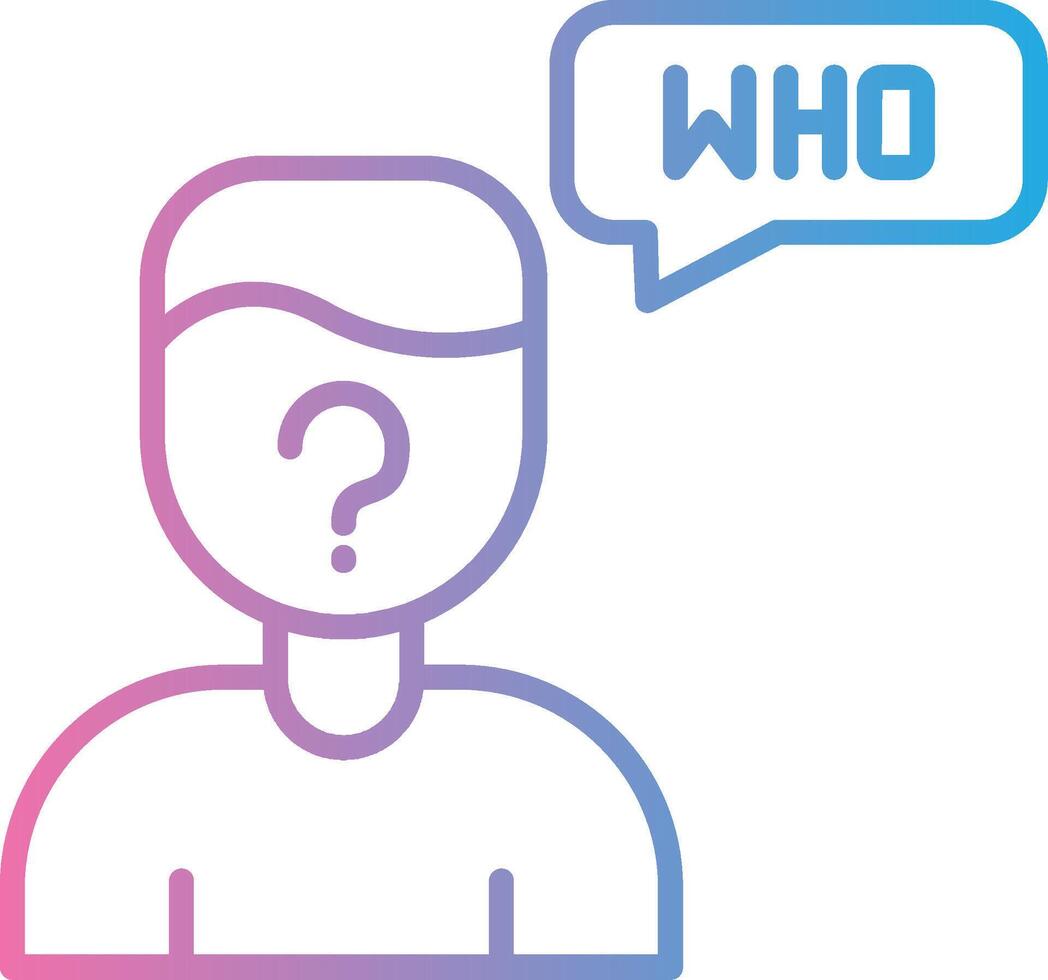 Who Flat Design Piece vector