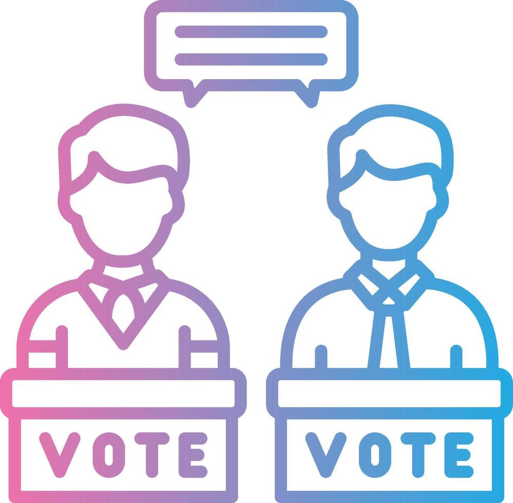 Debate Futuristic UI Mark vector