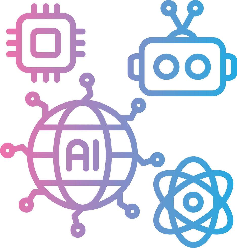 Global Technology Flat Design Piece vector