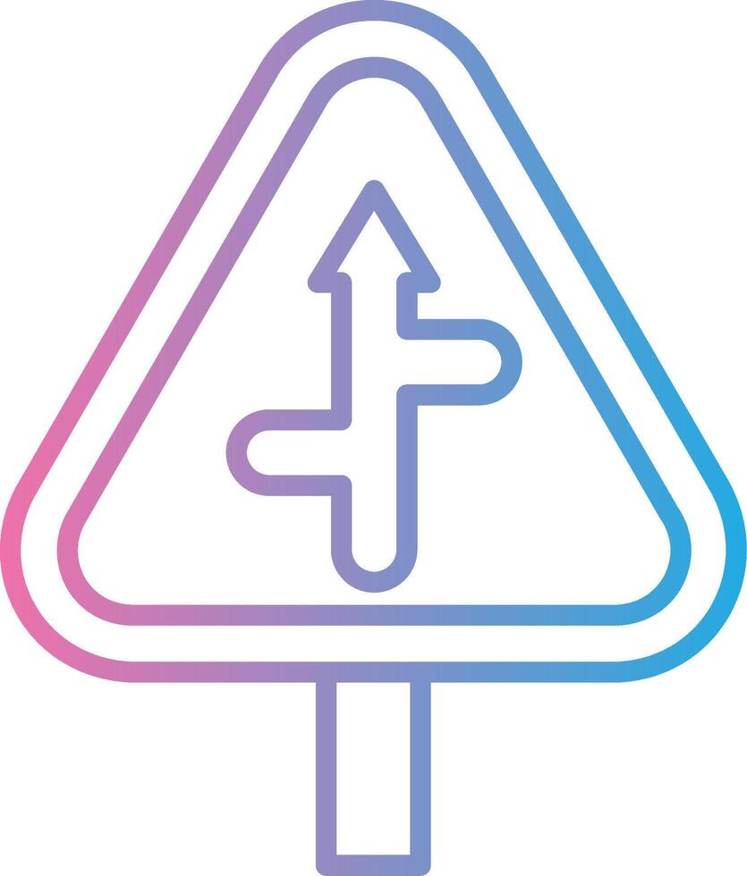 Intersection Wireframe App Design vector