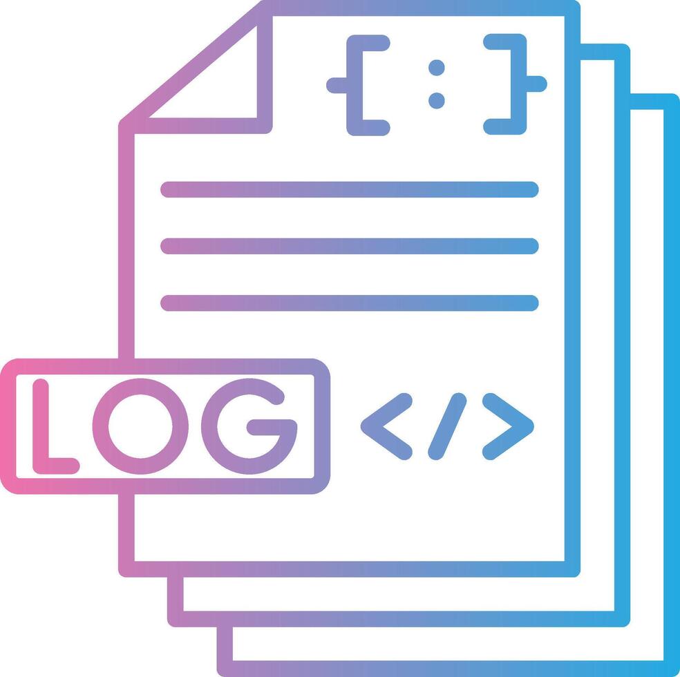 Log File Compact Web Symbol vector