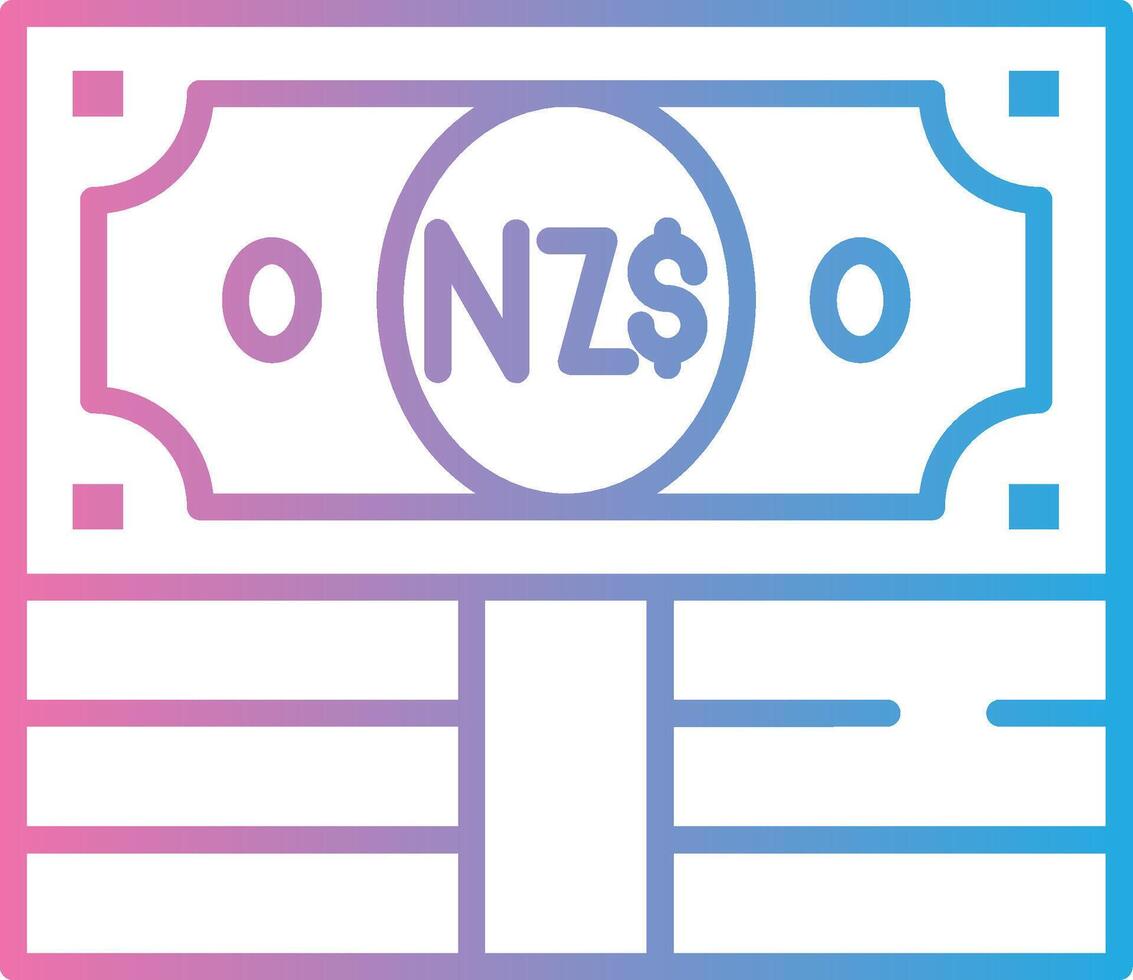 New Zealand Dollar Digital App Concept vector