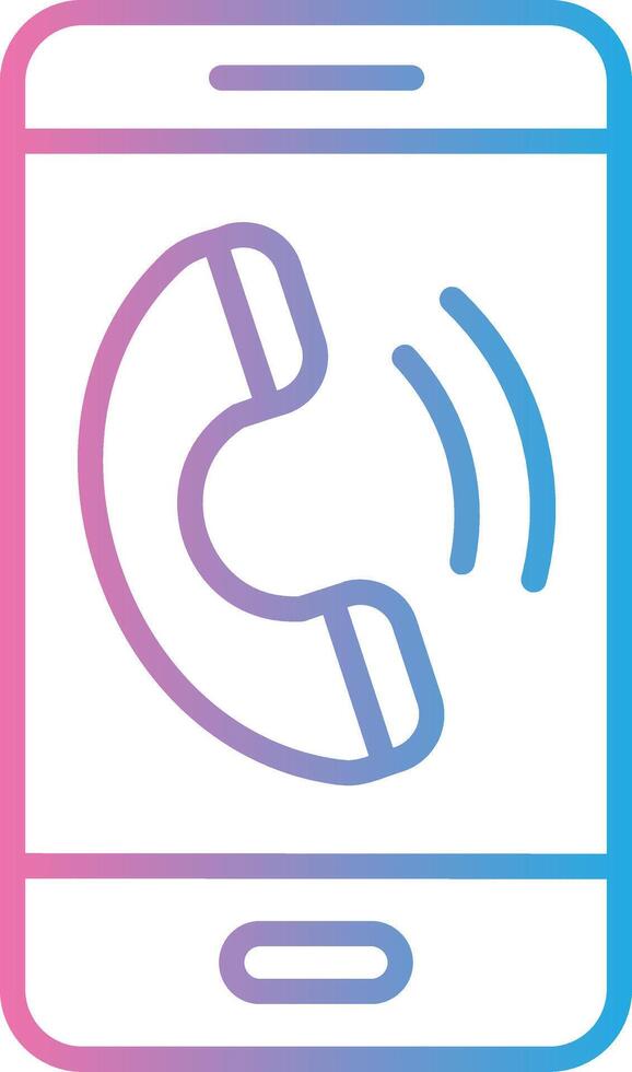 Phone Call UI Badge vector