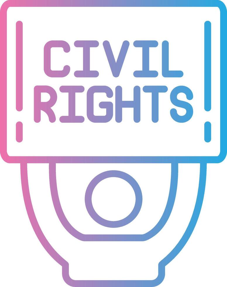 Civil Rights Compact Web Symbol vector