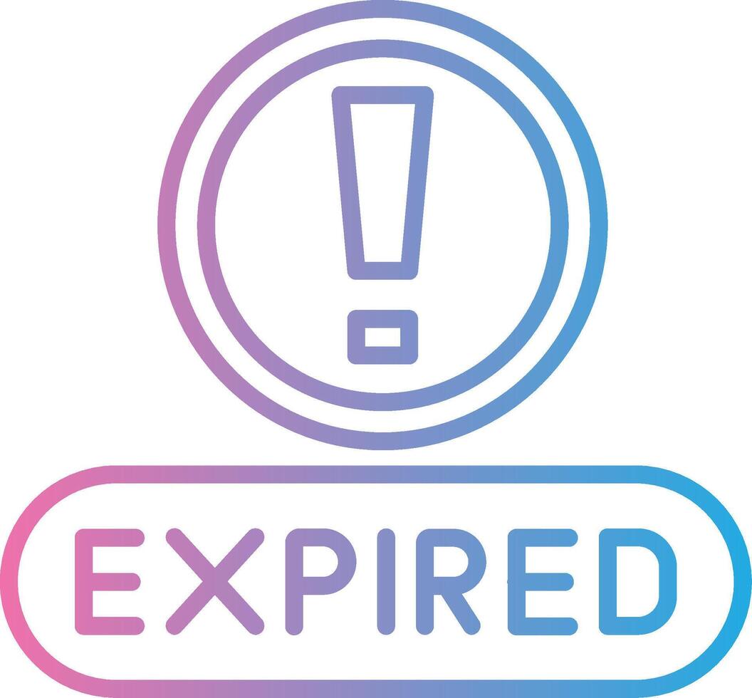 Expired Muted Color Design vector