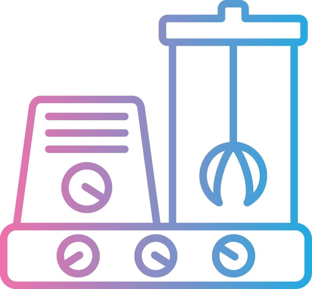 Grinder Simplified Line Mark vector