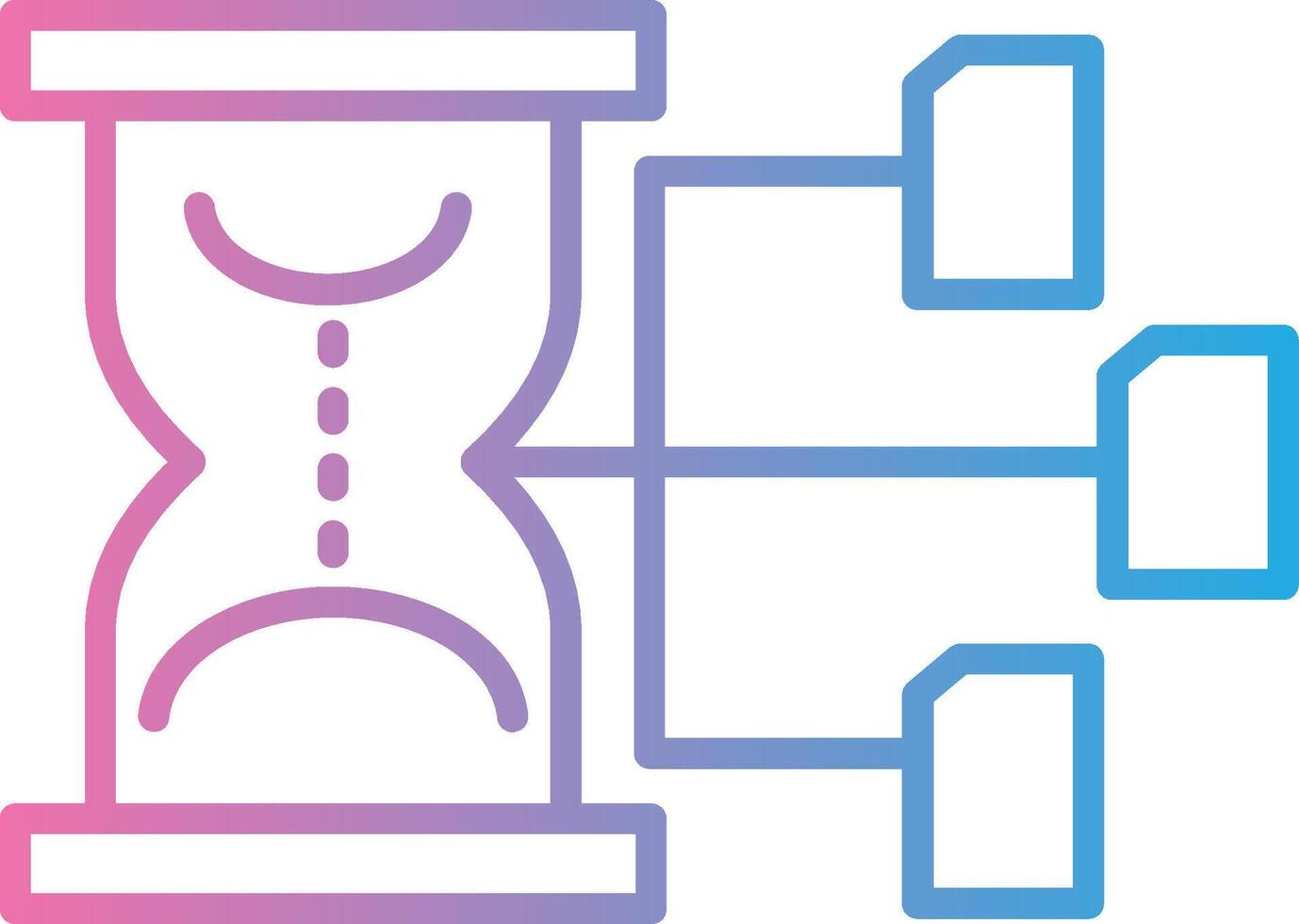 Hourglass Web Style Graphic vector
