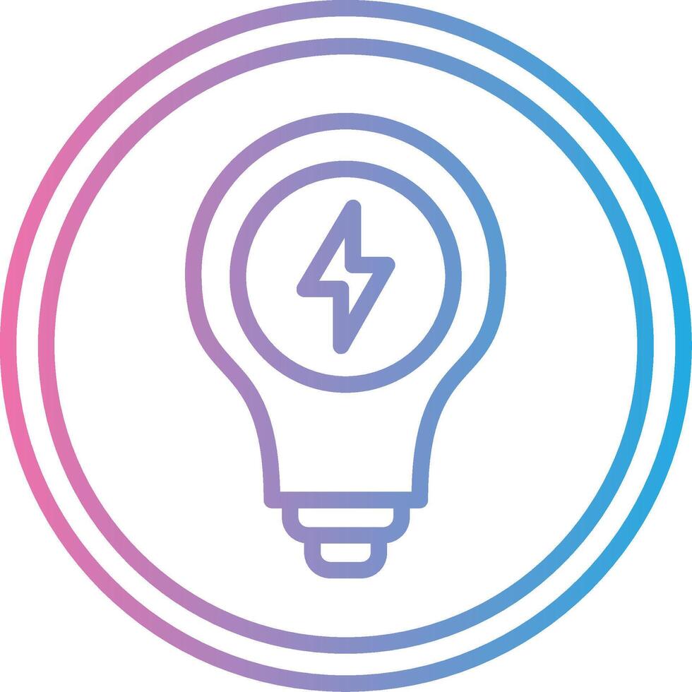 Light Bulb Color Block Badge vector