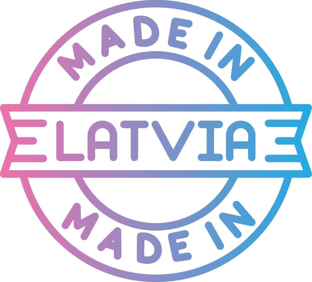 Made In Latvia Digital App Concept vector