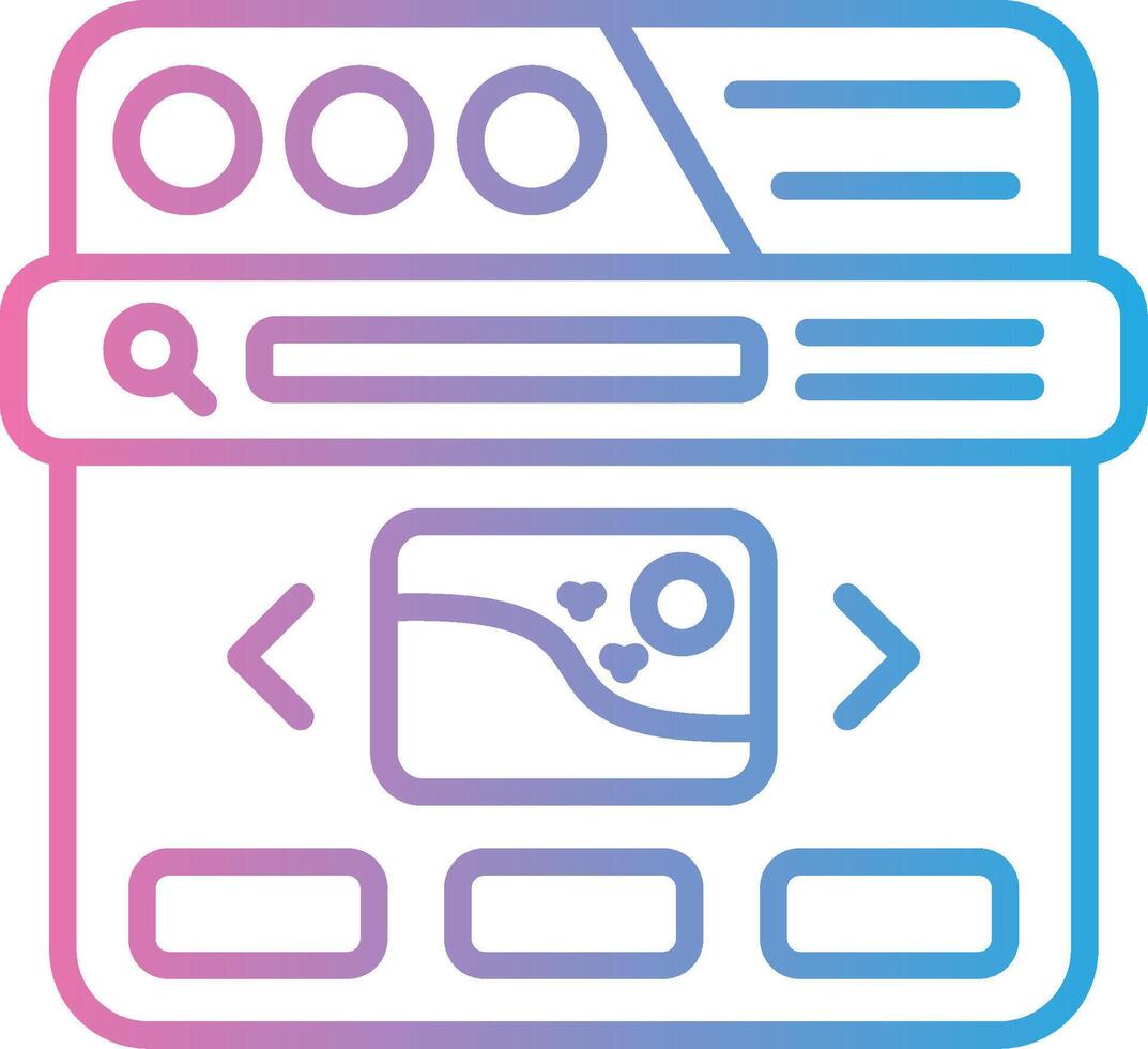 Slider Iconic Line Form vector
