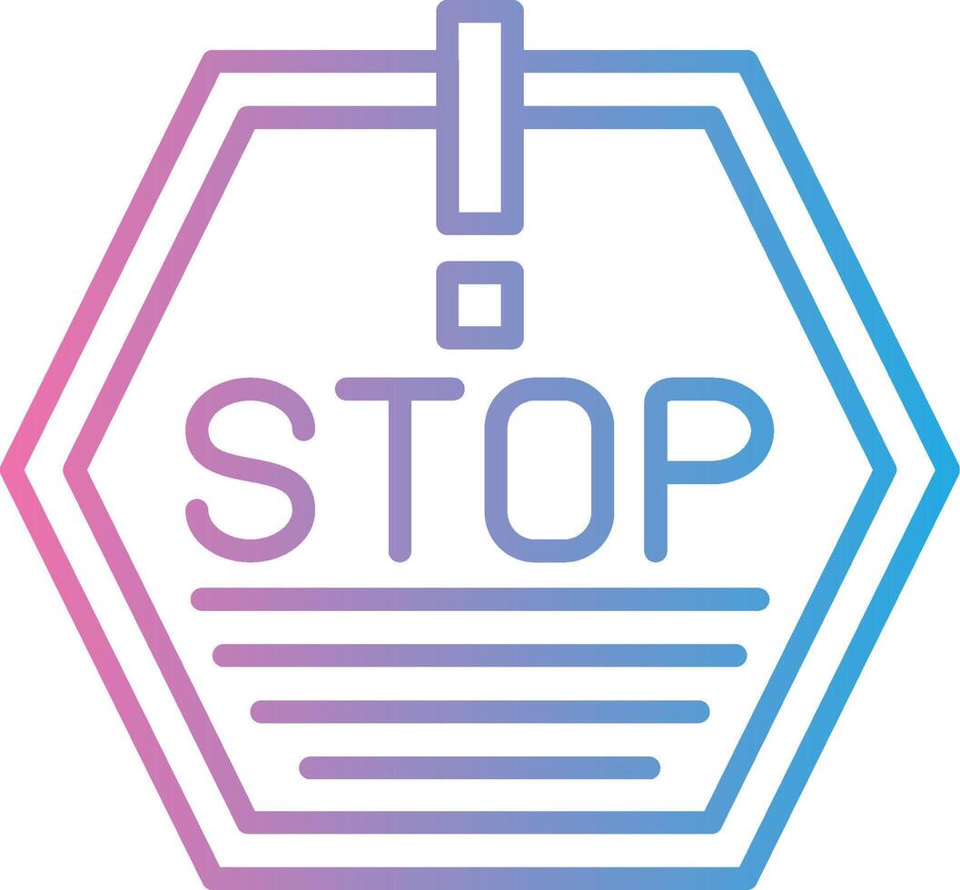 Stop Handcrafted UI Symbol vector