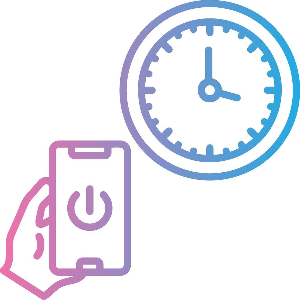 Time Wireframe App Design vector