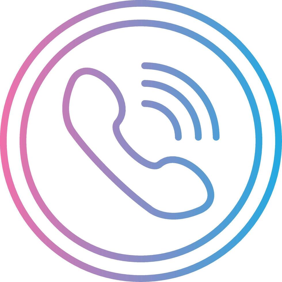 Phone Call Clean Frame Object vector