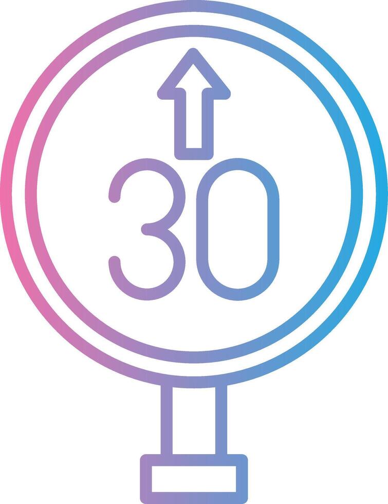 Speed Limit Interactive UI Design vector