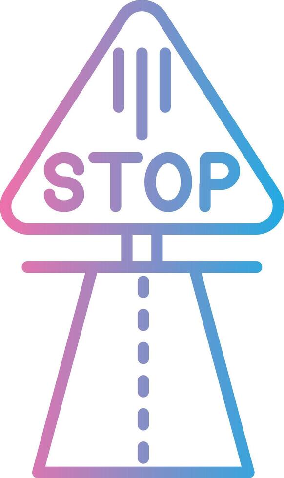 Stop Stylized Flat Drawing vector