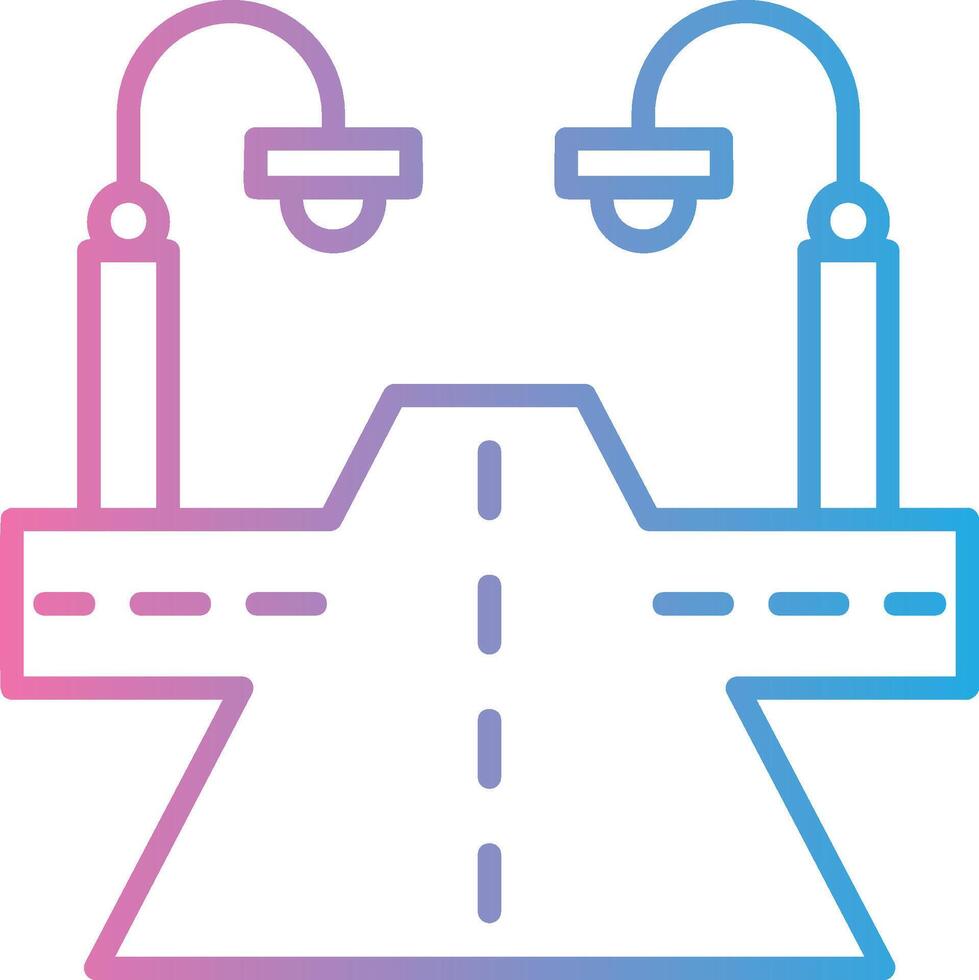 Street Bold Outline Badge vector