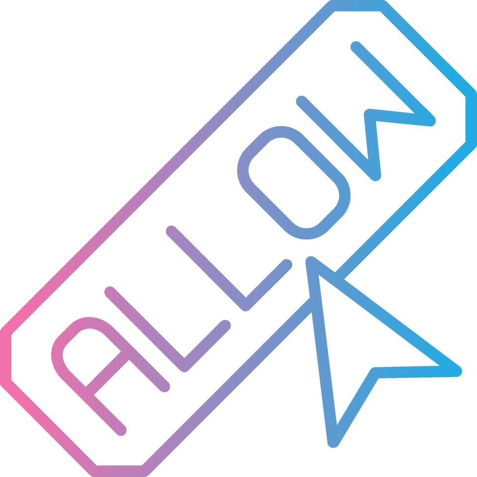 Allow Pixel Style Badge vector