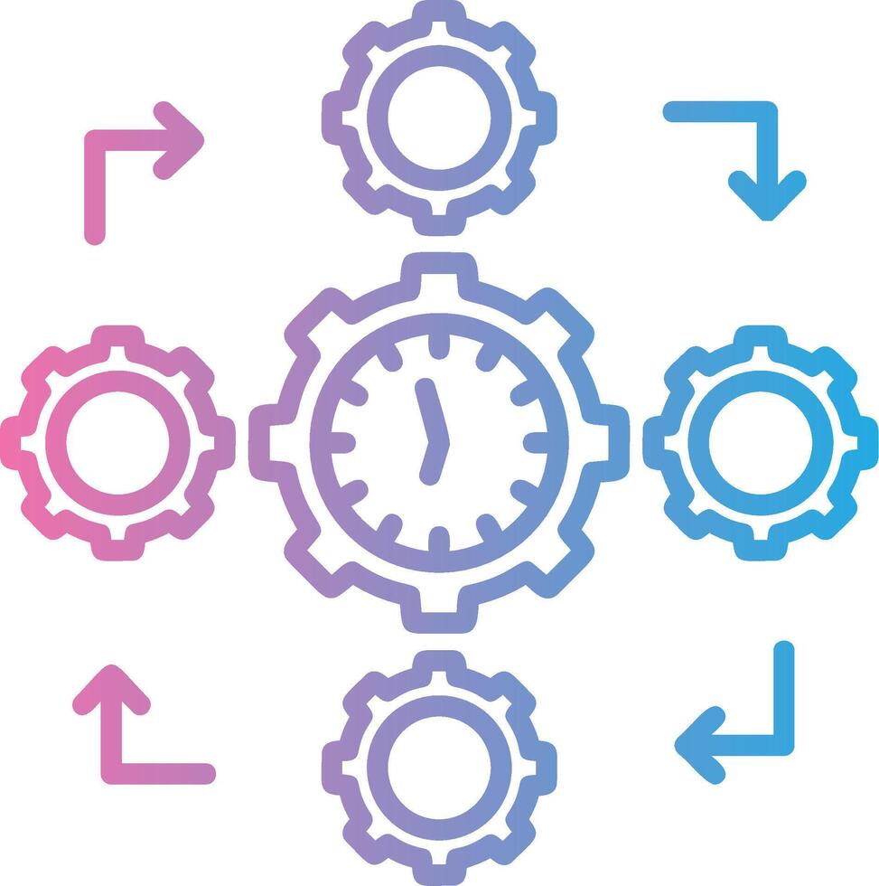 Busy Outlined Concept Piece vector