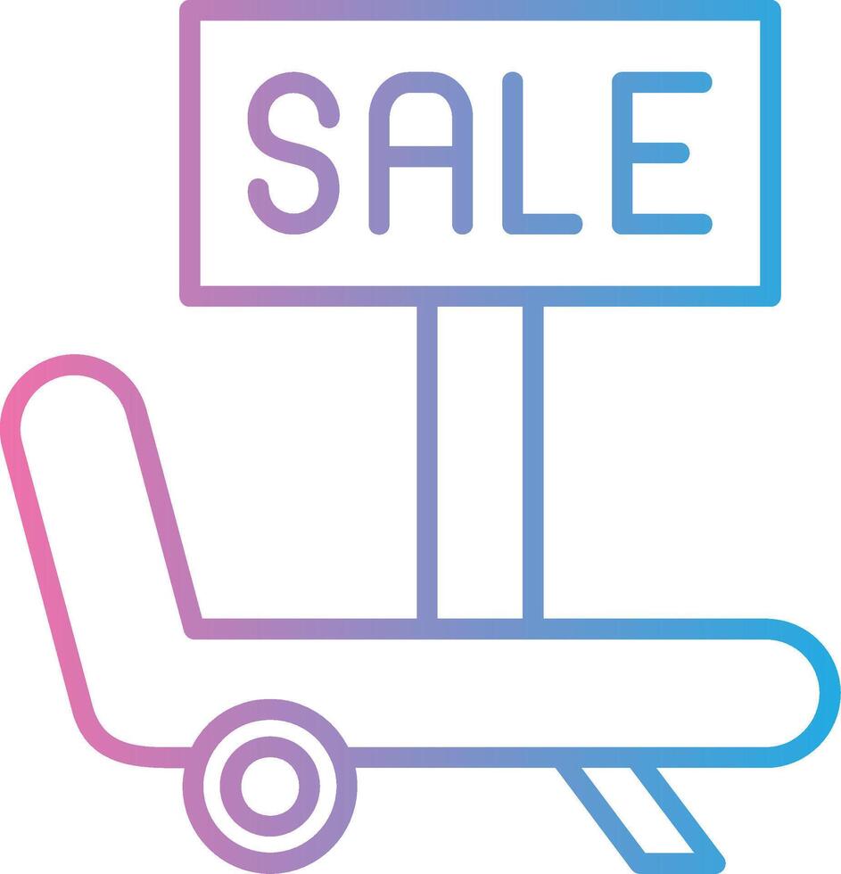 Beach Chair Interactive UI Design vector
