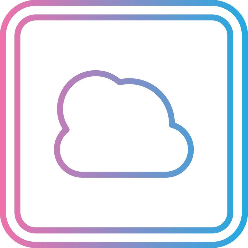 Cloud Neon UI Symbol vector