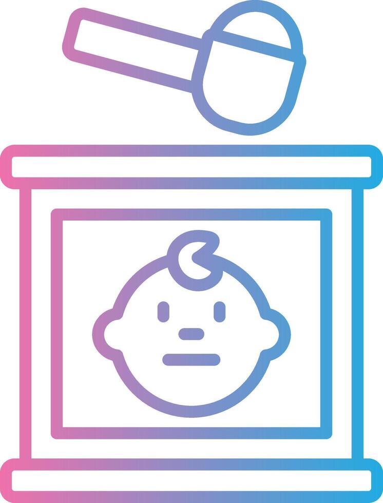 Milk Powder Clean Frame Object vector