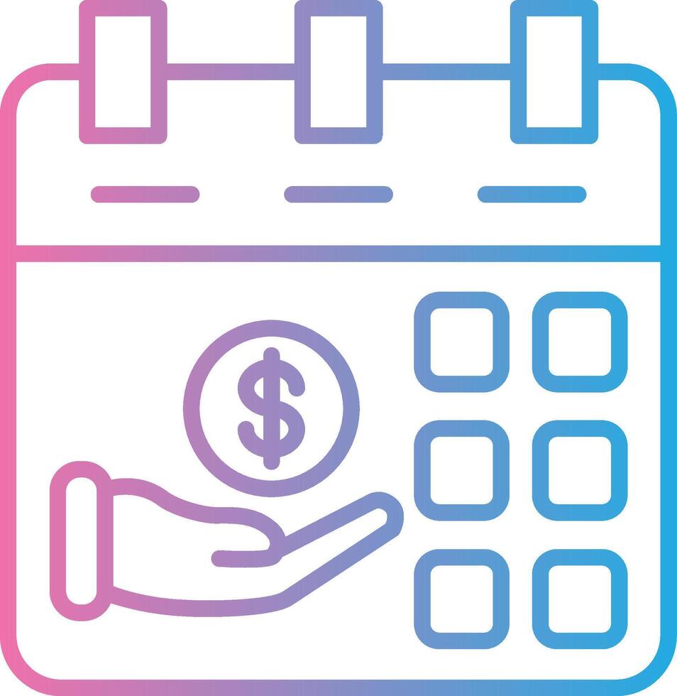 Payday Monochrome Line Graphic vector