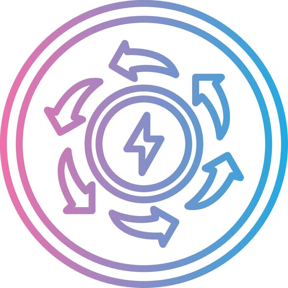 Recycle Energy Modern Shape Graphic vector
