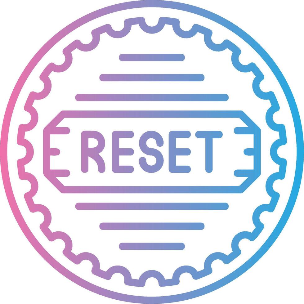 Reset Flat Design Piece vector