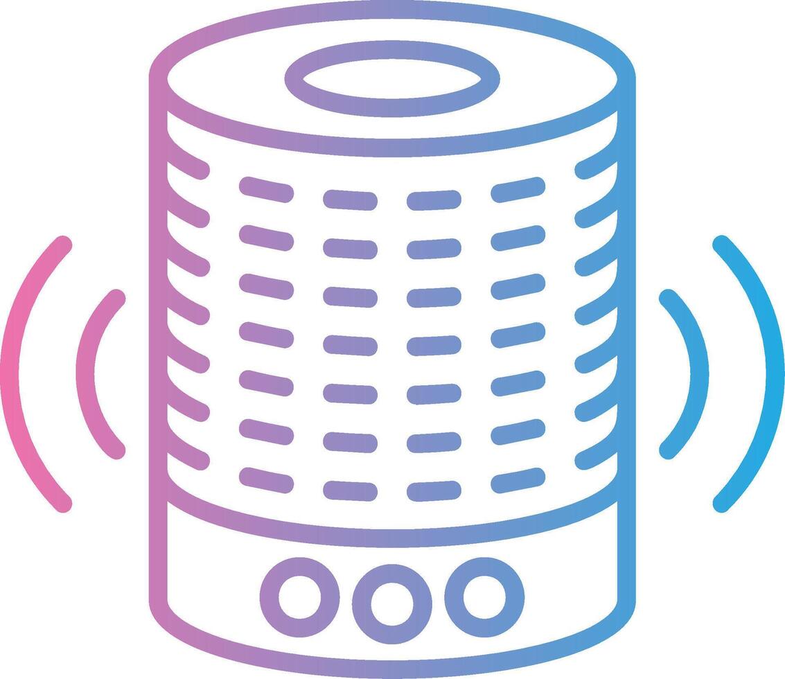 Smart Speaker Cool Tone Form vector