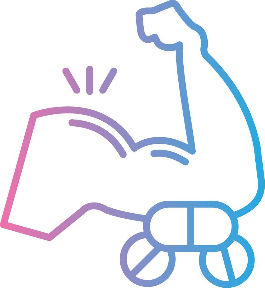 Arm Modern Color Symbol vector