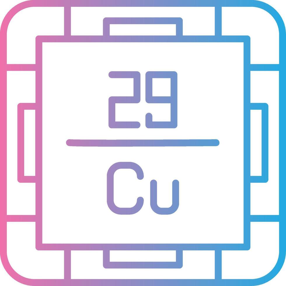 Copper Custom Line Element vector