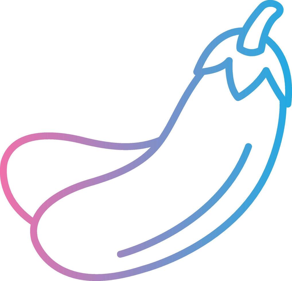 Eggplant Custom Line Element vector