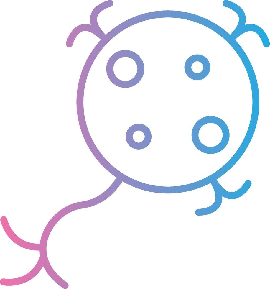 Neuron Outlined Line Artwork vector