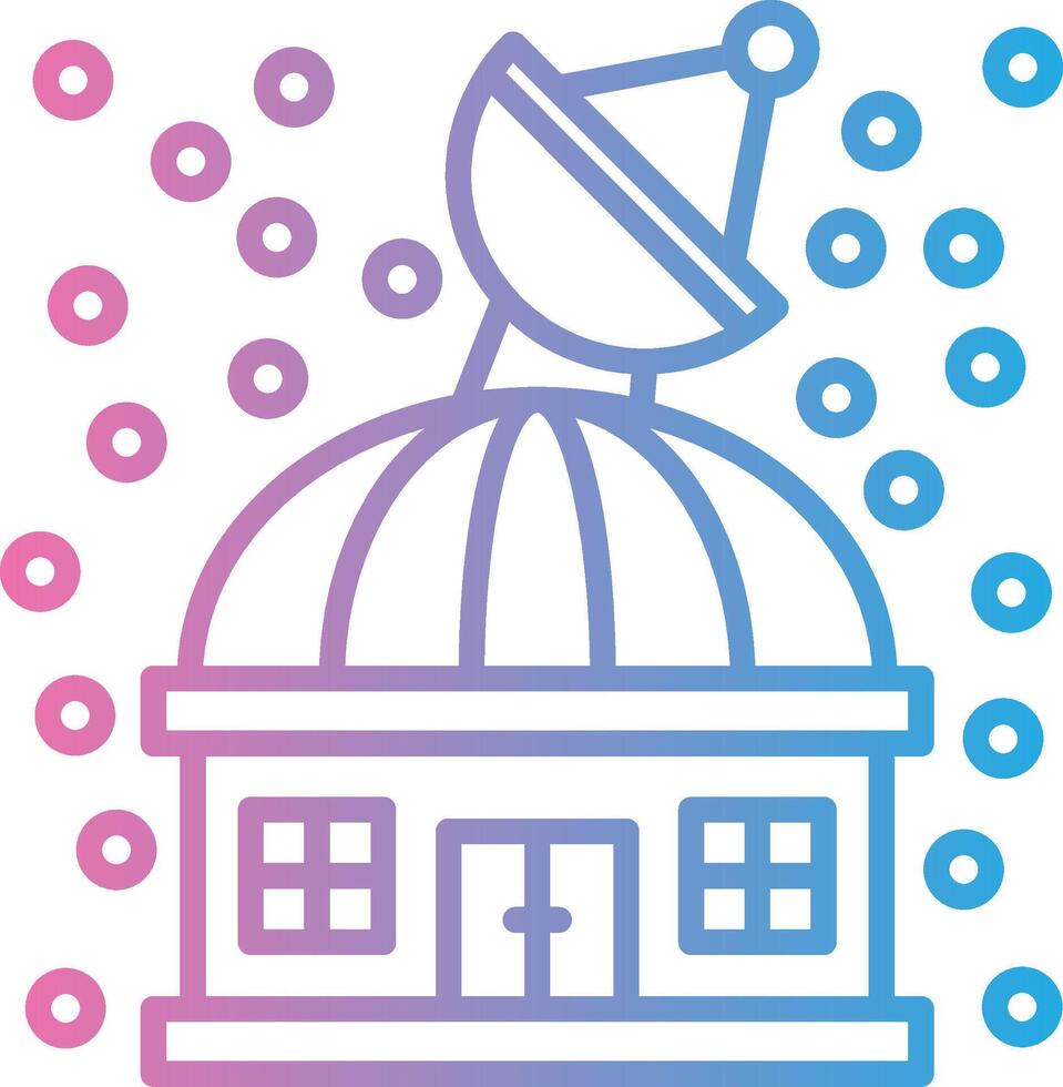 Observatory Clean Sketch Form vector
