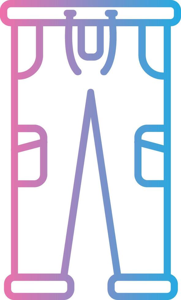 Pants Pixel Style Badge vector